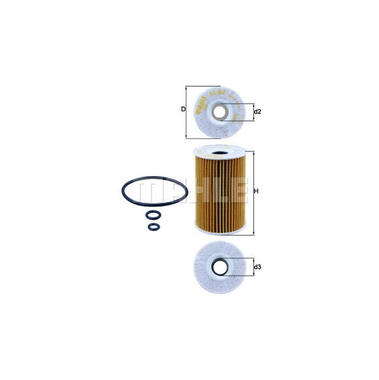 OIL FILTER | MAHLE | OX 388D