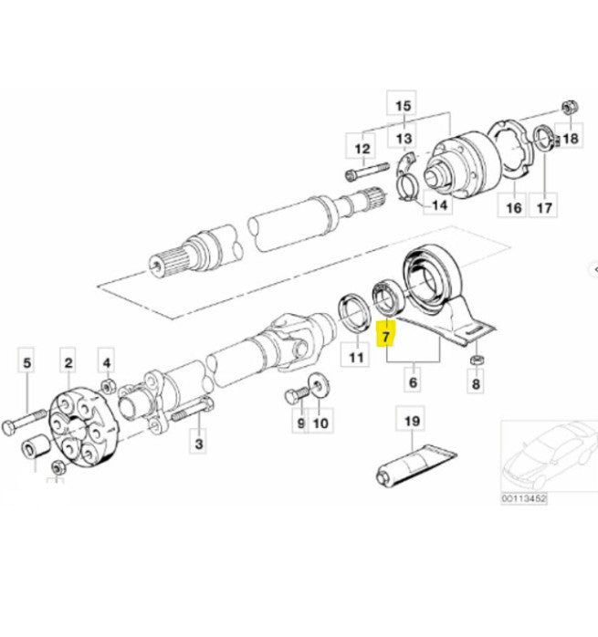 PROP SHAFT BEARING | FEBI | 05362