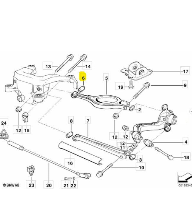 TRAILING ARM BUSH | FEBI | 06795