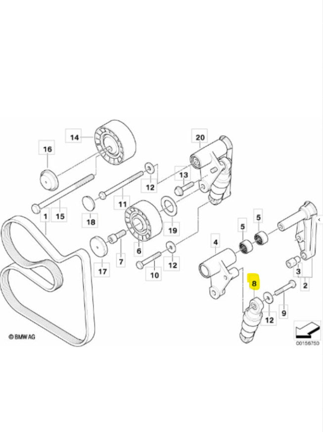 HYDRAULIC BELT TENSIONER | INA | 533 0003 10