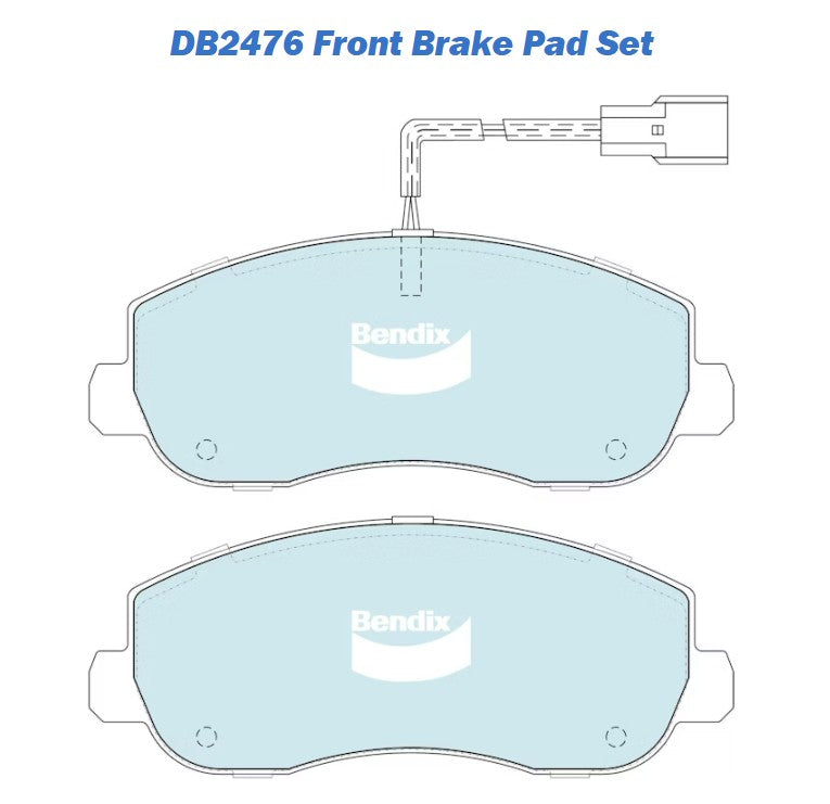 FRONT BRAKE PAD SET | BENDIX | DB2476HD