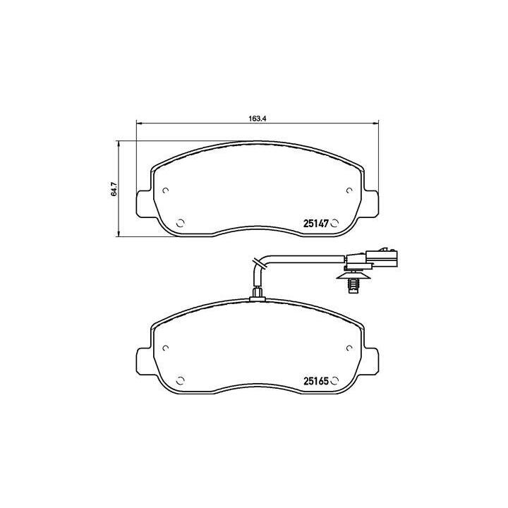 FRONT BRAKE PAD SET | BREMBO | P68062