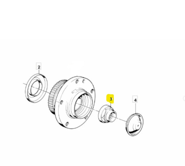 STUB AXLE NUT | FEBI | 03882