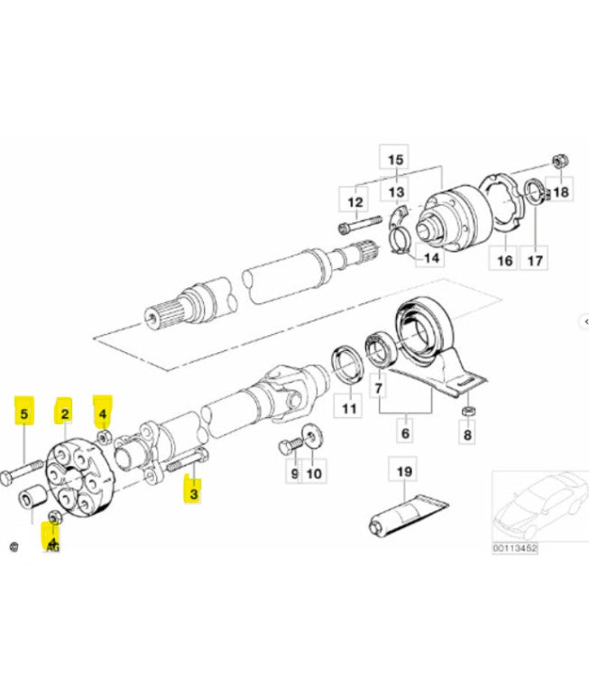 UNIVERSAL JOINT | MEYLE | 314152 | FRONT