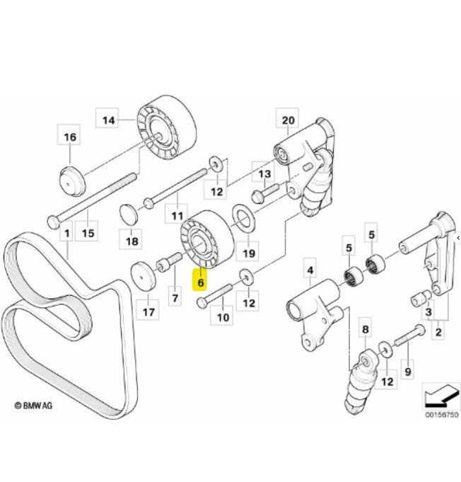 GUIDE PULLEY | INA | 532 0001 10