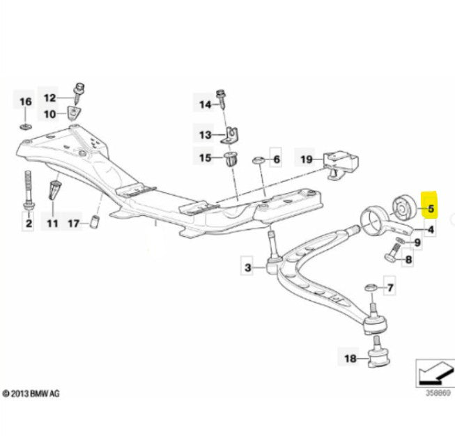 WISH BONE BUSHING | FEBI | 26080