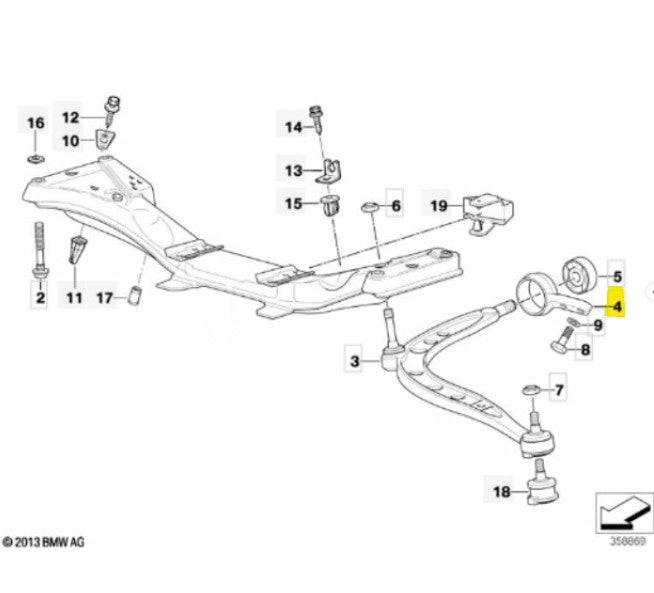 CONTROL ARM BRACKET | FEBI | 21461 | LEFT