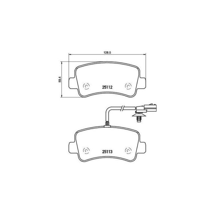 REAR BRAKE PAD SET | BREMBO | P68063