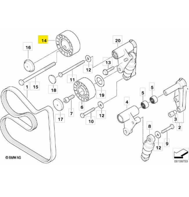 GUIDE PULLEY | INA | 532 0418 10