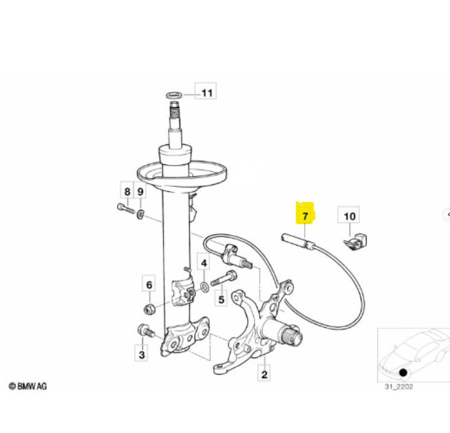 WHEEL SPEED SENSOR | FEBI | 23399 | FRONT