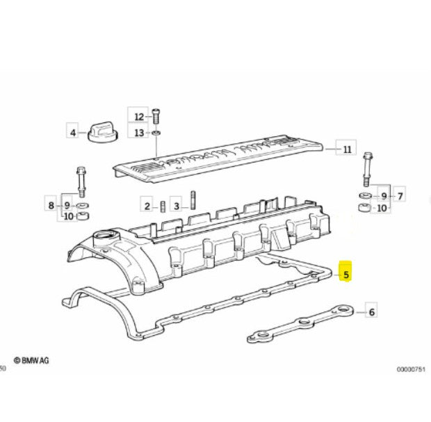 VALVE COVER GASKET | ELRING | 894.738