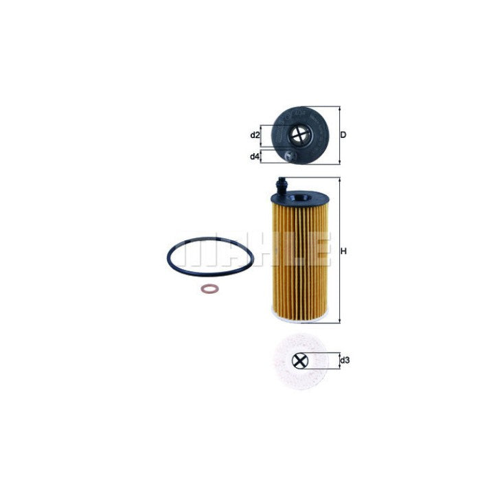 DIESEL FILTER | MAHLE | OX 404D
