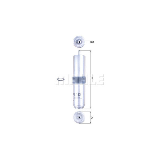 DIESEL FILTER | MAHLE | KL763D