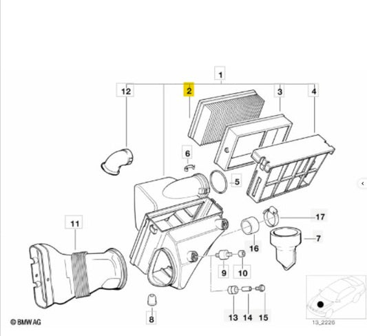 AIR FILTER | HENGST | E173L