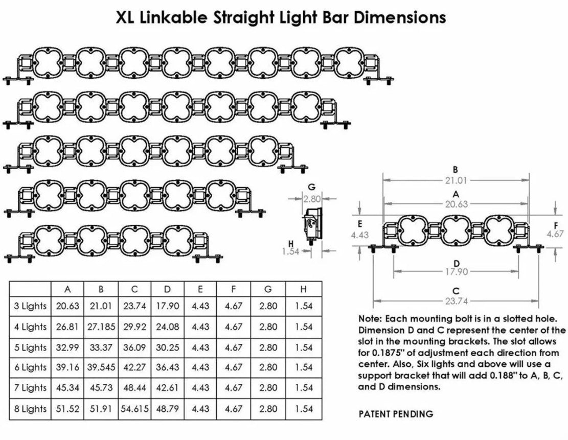 XL LINKABLE 8 LED LIGHT BAR | AO | BAJA DESIGNS