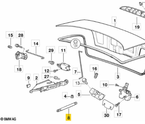 BOOT GAS STRUT | FEBI | 01786