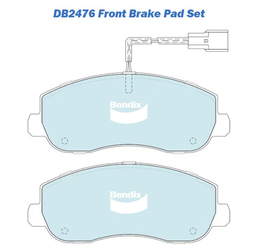 FRONT BRAKE PAD SET | BENDIX | DB2476HD