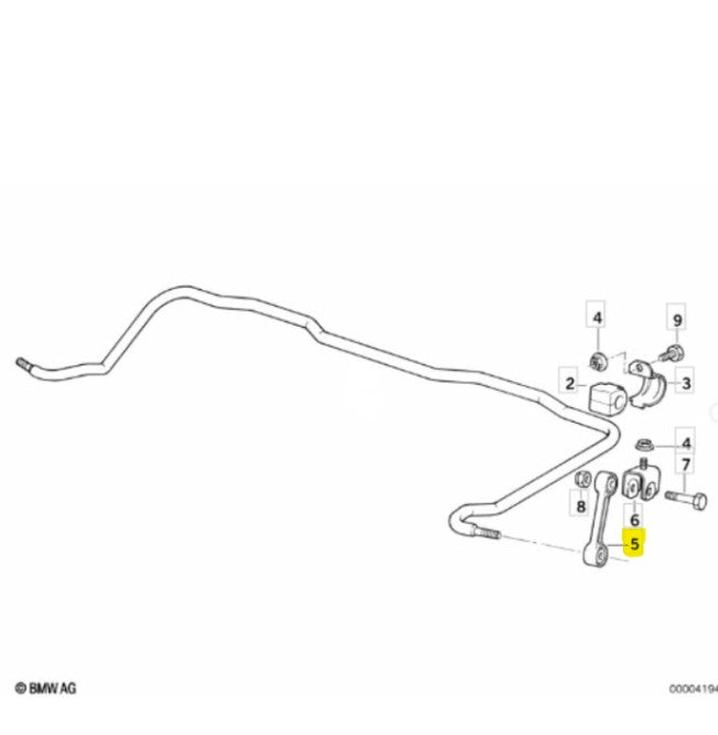 SWAY BAR LINK | FEBI | 06639 | REAR